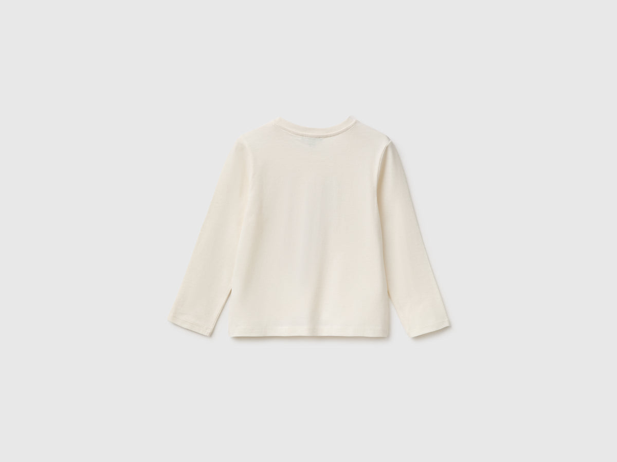 T-shirt con stampa effetto rigonfio