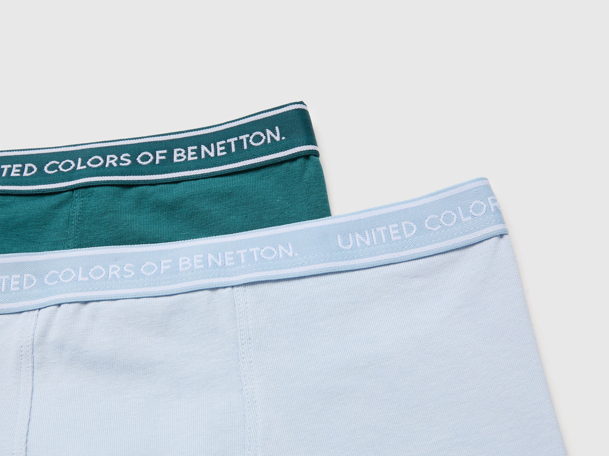 Set di due boxer con elastico logato