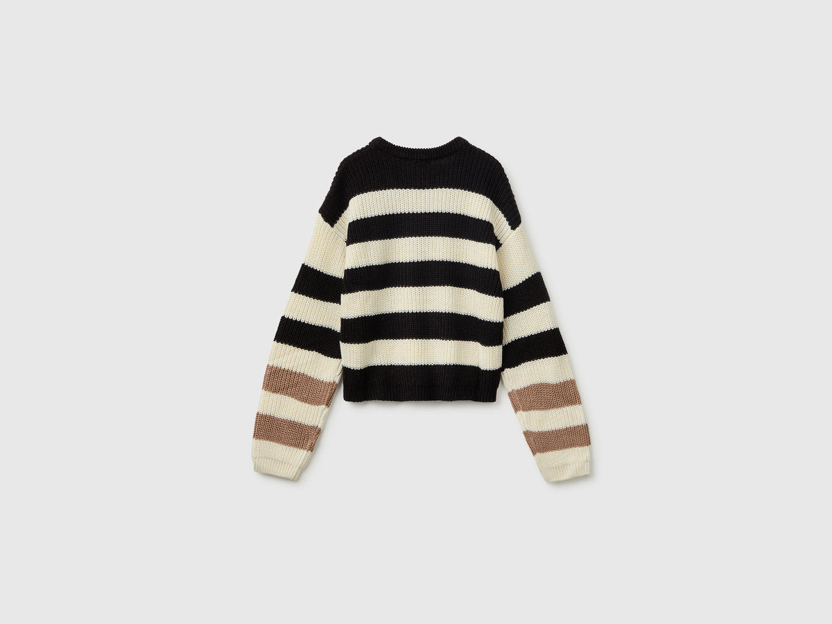 Maglia a righe bicolor