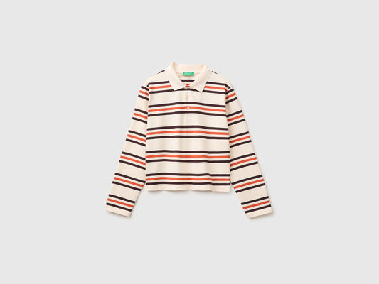 Polo a righe 100% cotone