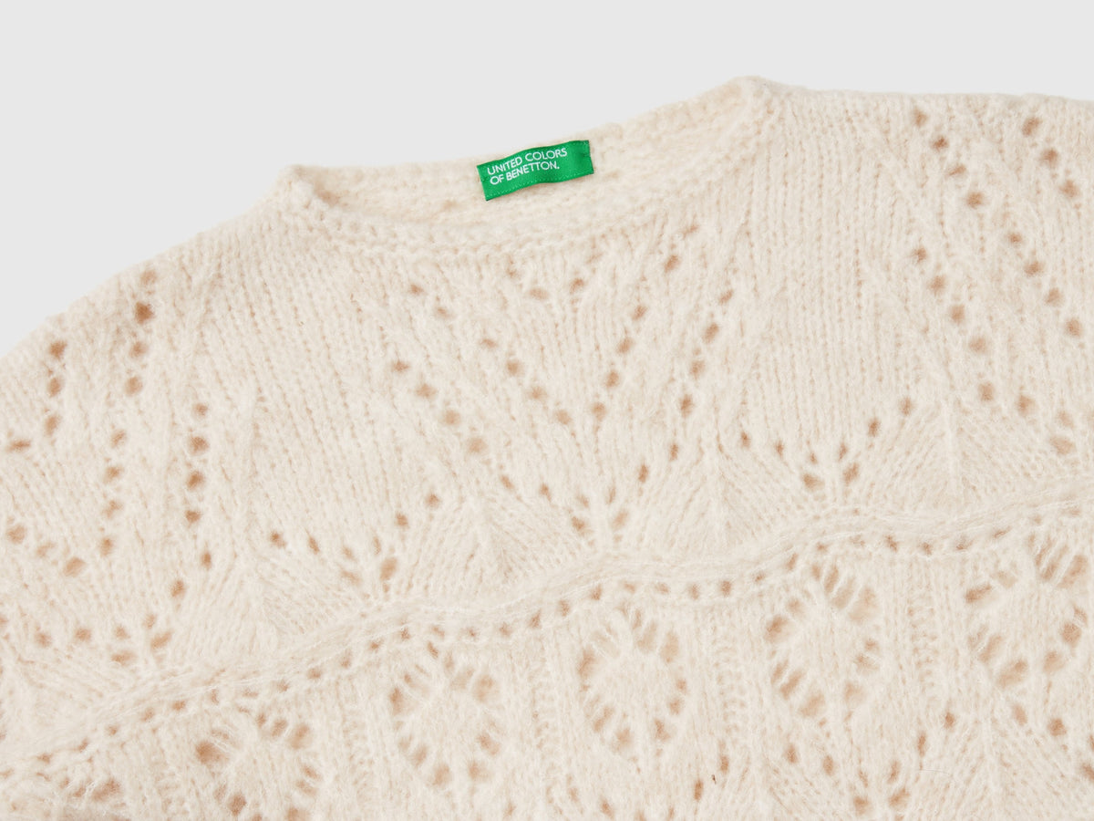 Maglia effetto pizzo