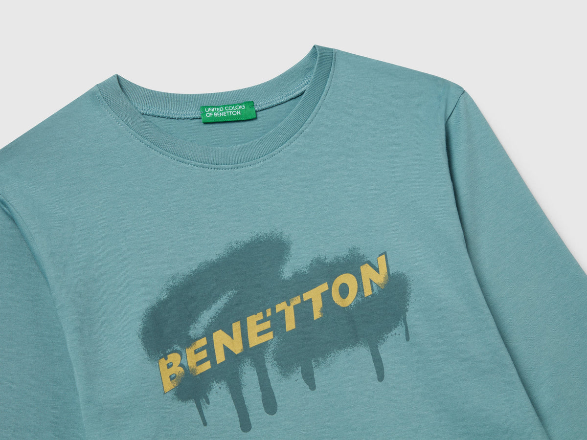 T-shirt con stampa logo