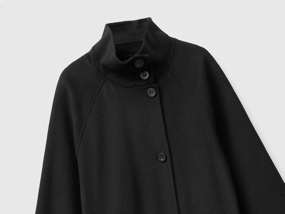 Cappotto lungo in lana e cashmere