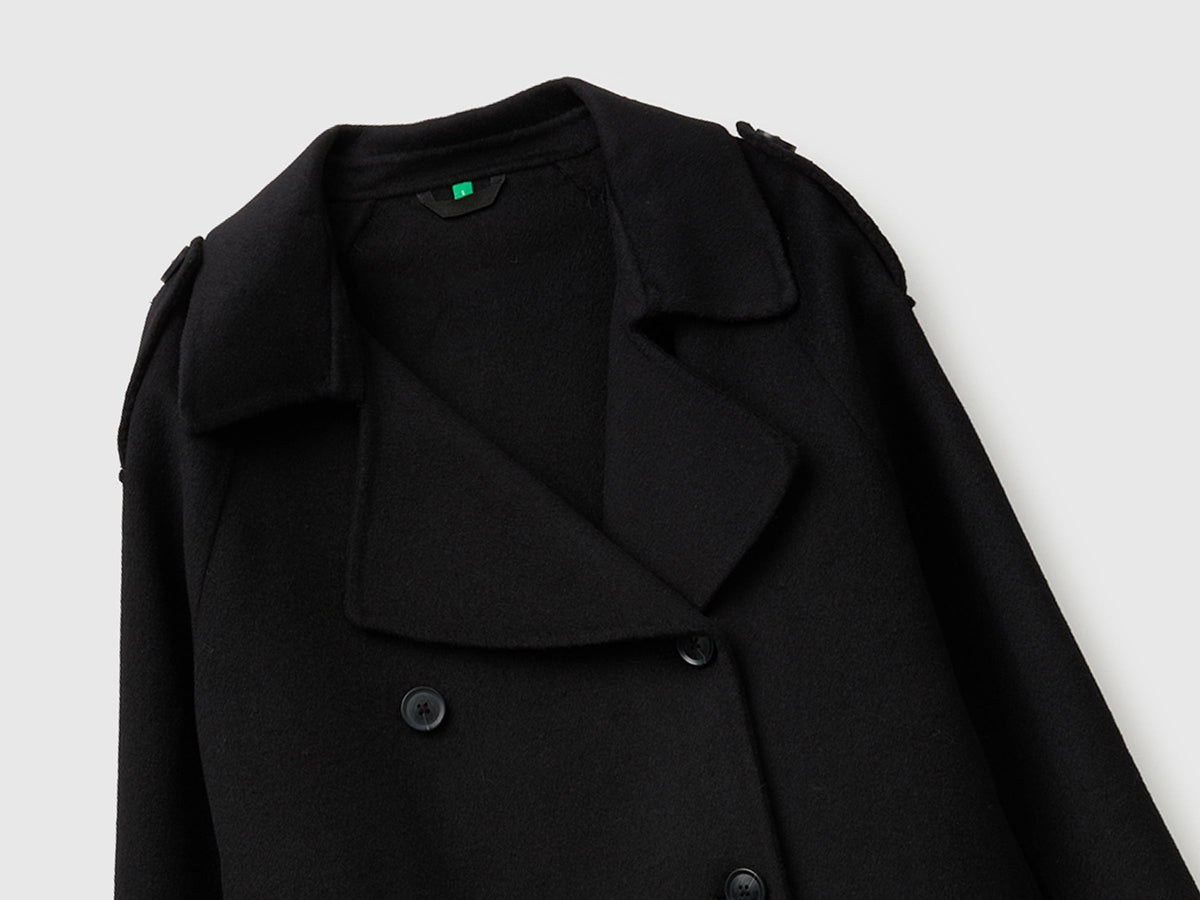 Cappotto corto doppiopetto