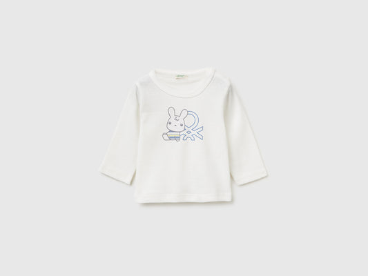 Maglietta con stampa in cotone bio