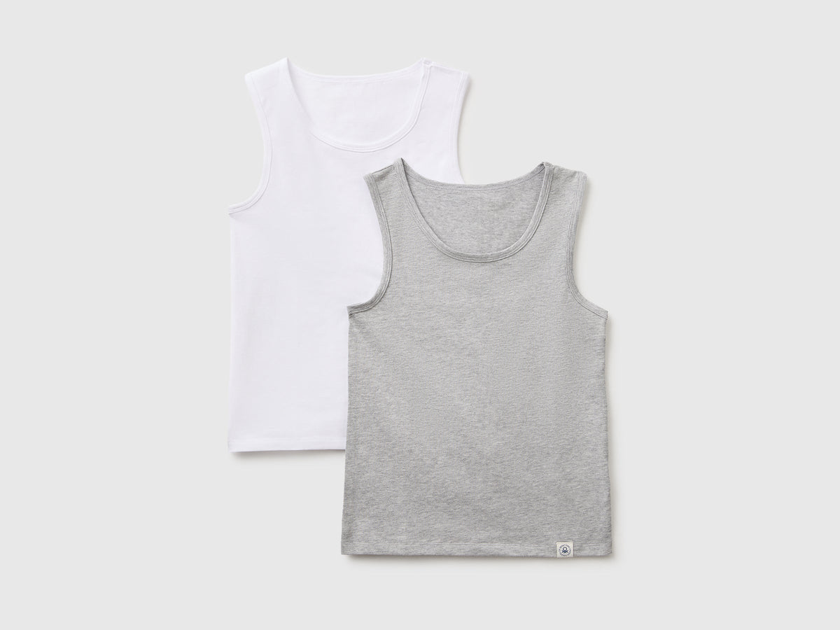 Due canotte intime in cotone stretch