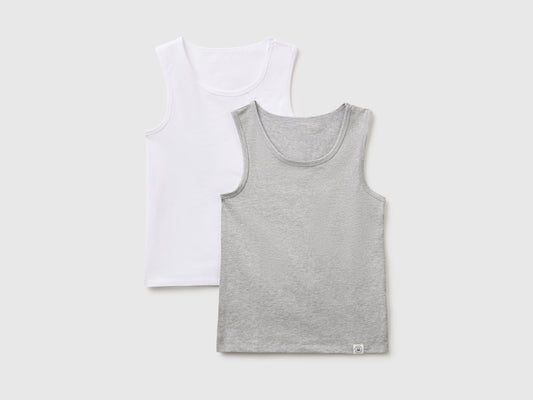 Due canotte intime in cotone stretch