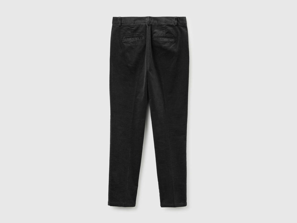 Chino in velluto elasticizzato