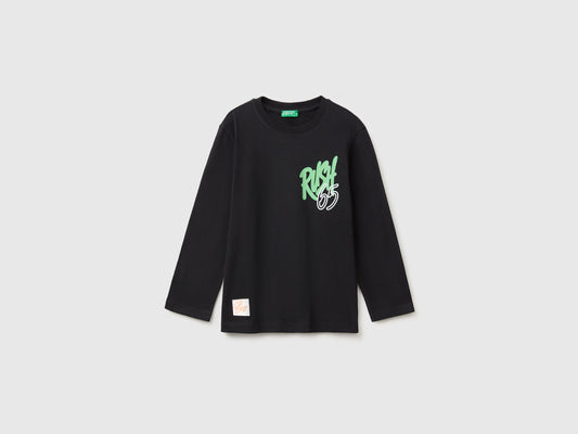 T-shirt con stampa 100% cotone bio