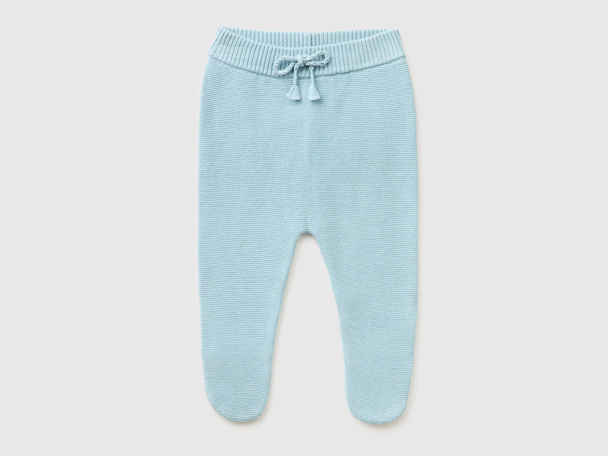 Pantaloni in maglia di cotone bio