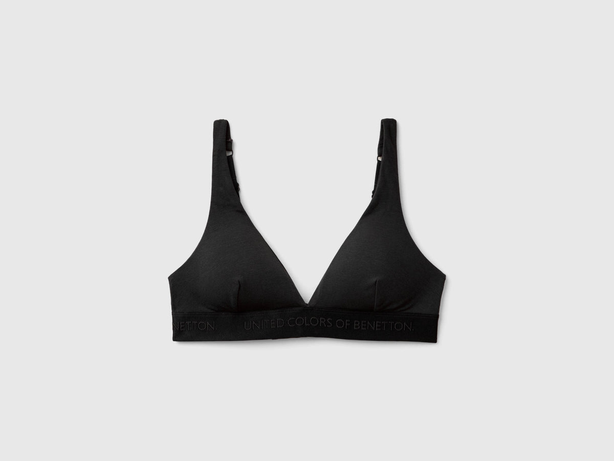 Reggiseno a triangolo in cotone stretch