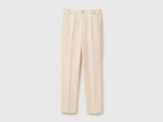 Chino in velluto elasticizzato