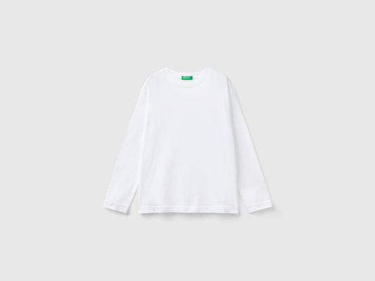 T-shirt girocollo in cotone bio