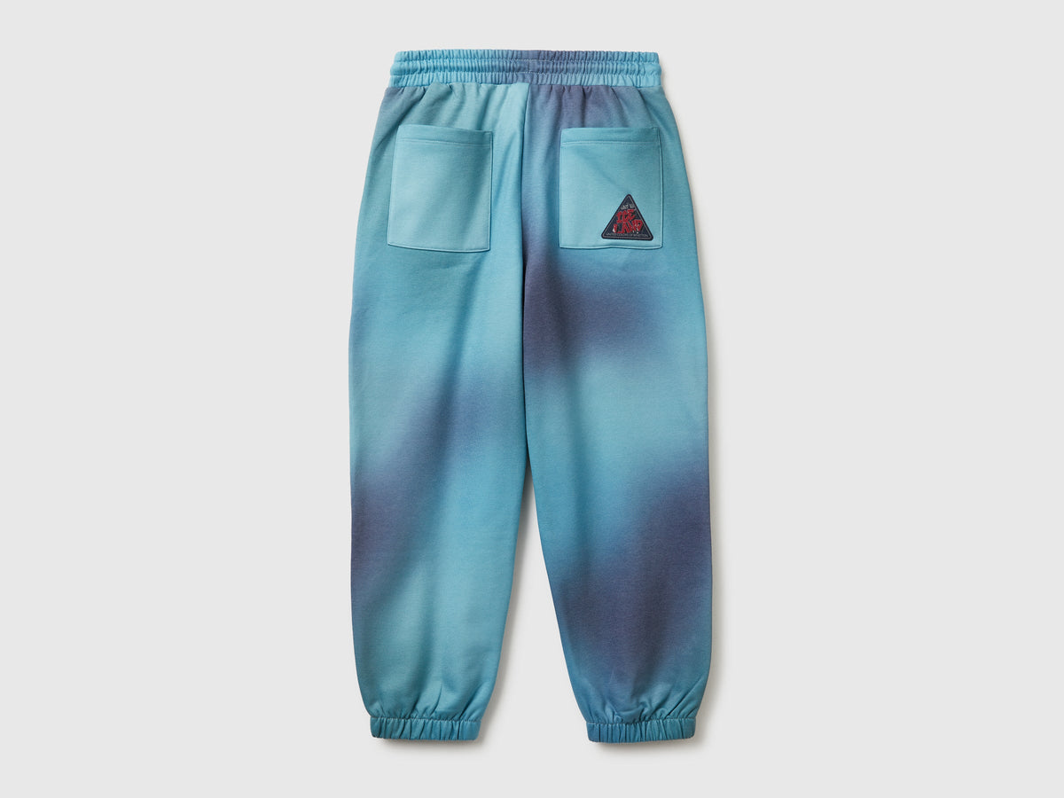Joggers con stampa effetto sfumato