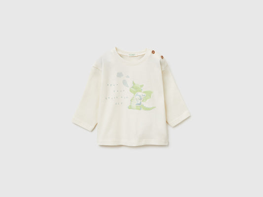 T-shirt con patch in cotone bio