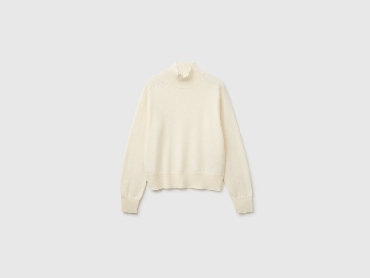 Maglia dolcevita in misto cashmere