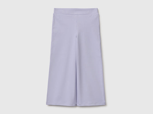 Pantaloni ampi in cotone stretch