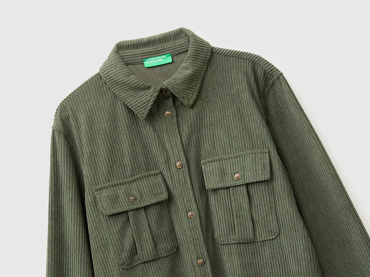 Camicia in velluto a costine