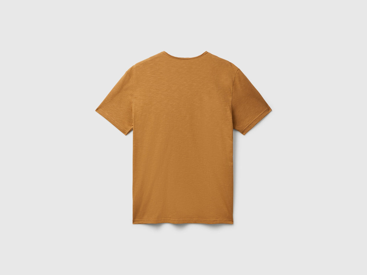 T-shirt in cotone fiammato