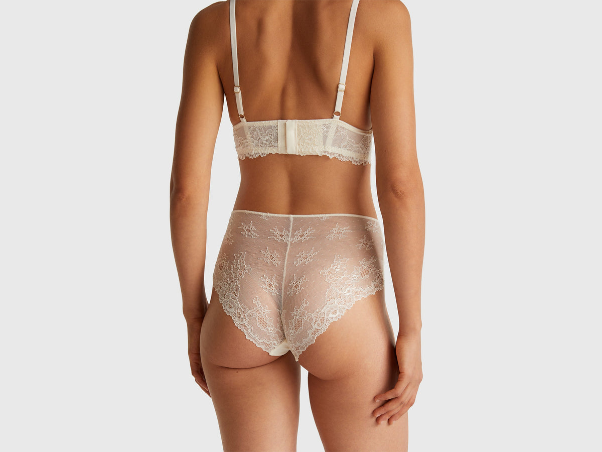 Culotte elasticizzate con pizzo