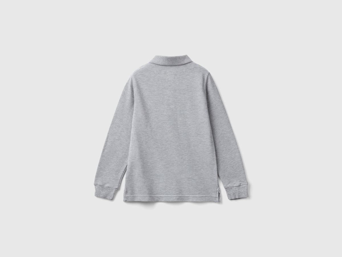 Polo manica lunga cotone