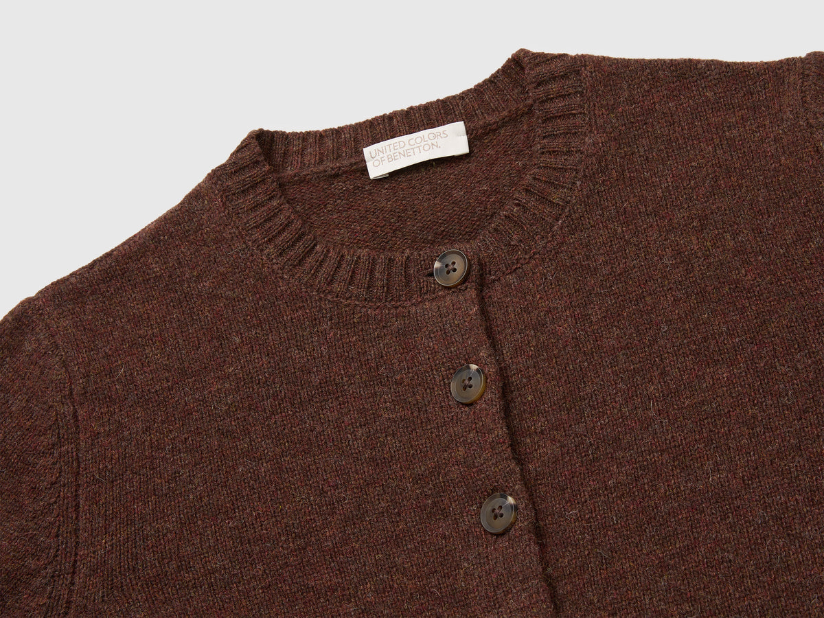 Cardigan 100% lana Shetland