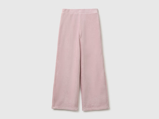 Pantaloni ampi in ciniglia