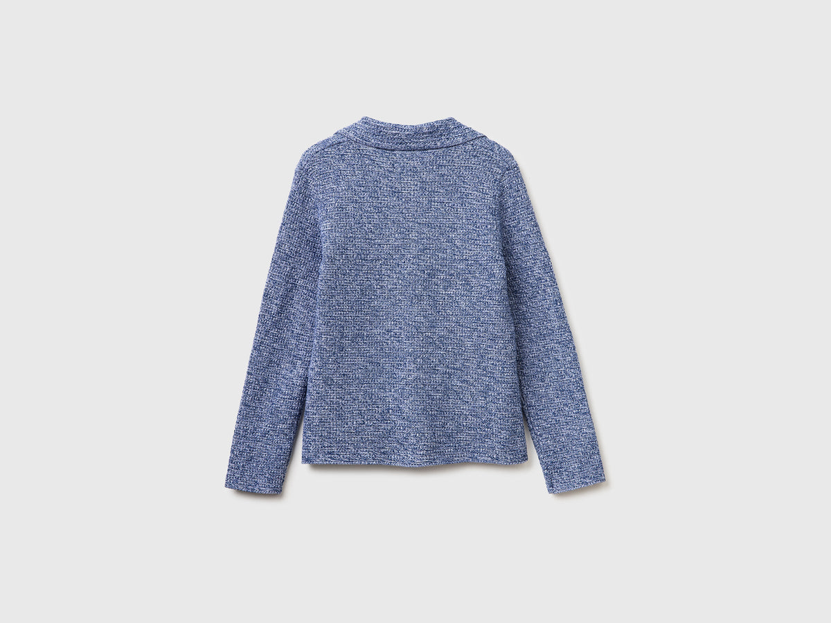 Blazer in maglia 100% cotone