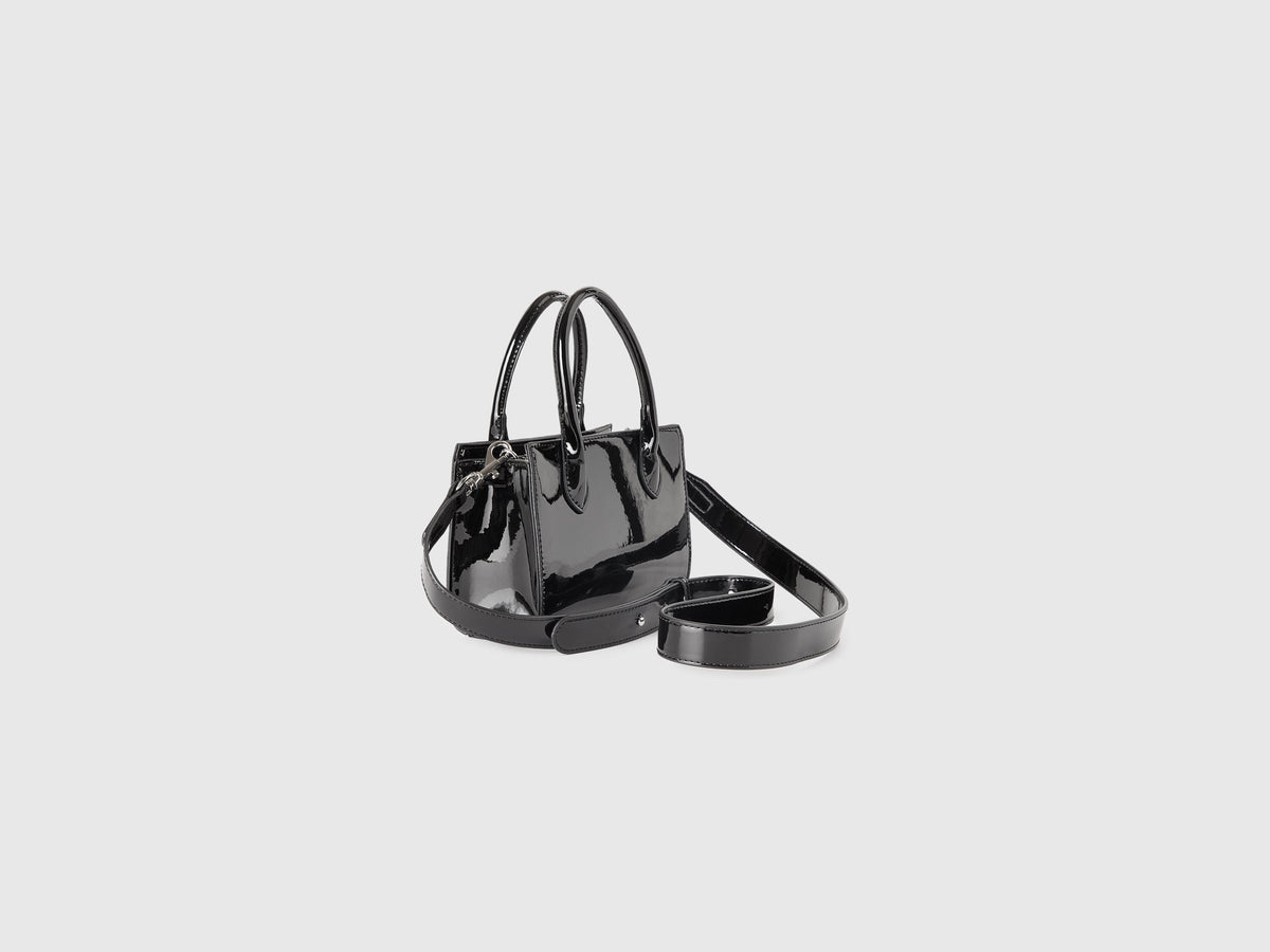 Mini borsa in vernice