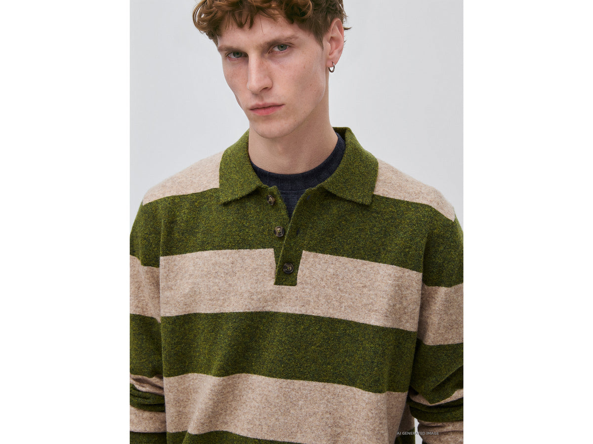 Polo in maglia a righe