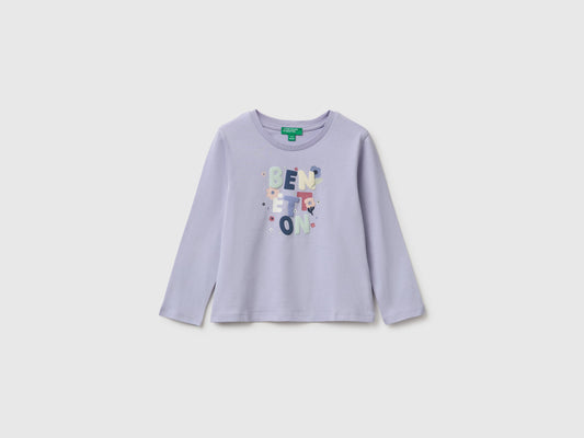T-shirt con stampa effetto rigonfio
