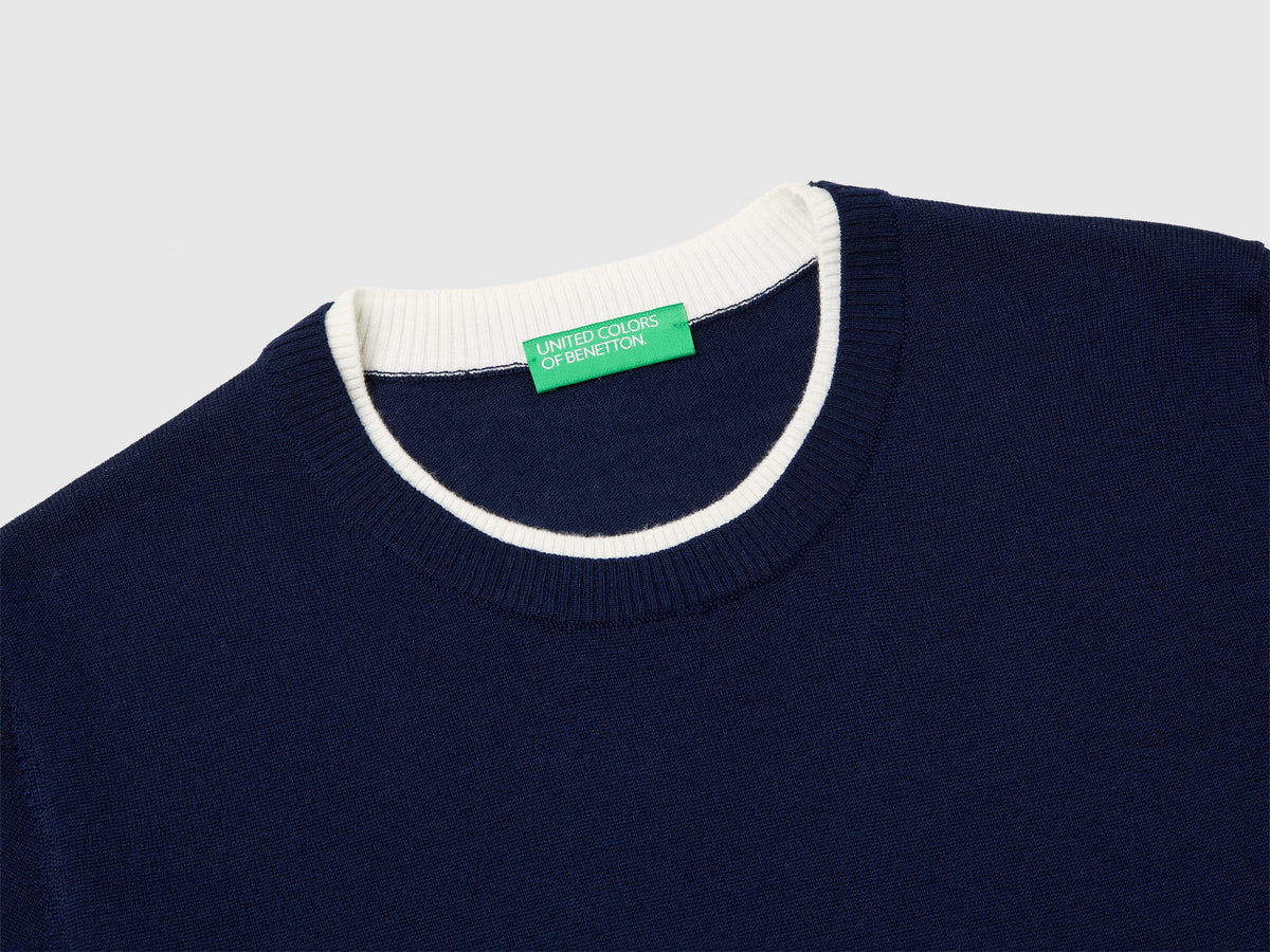 Maglia manica corta 100% lana Merino