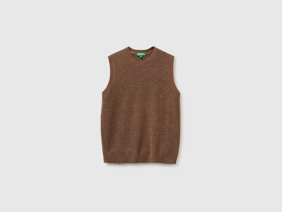 Gilet in maglia di misto alpaca