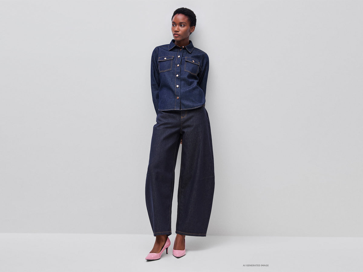 Jeans barrel fit