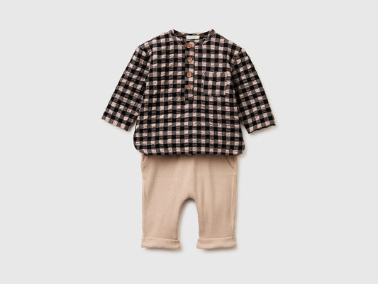 Set camicia a quadri e pantaloni