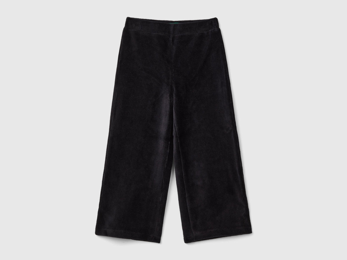 Pantaloni ampi in ciniglia