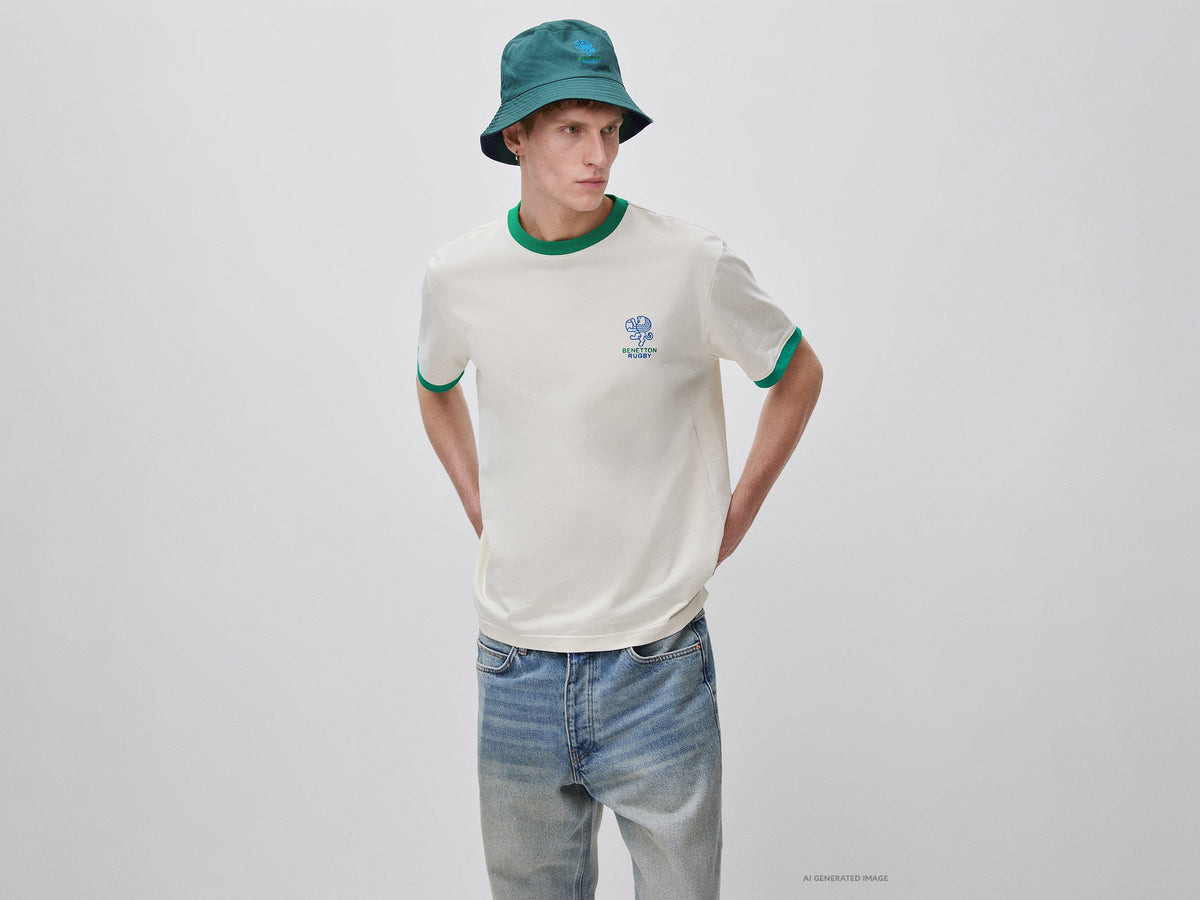 T-shirt Benetton Rugby 100% cotone
