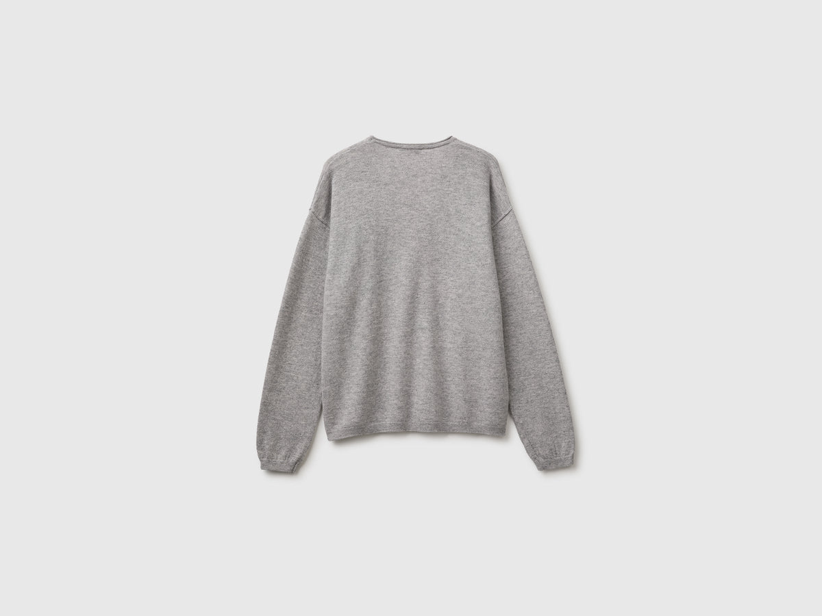 Cardigan in misto lana e cashmere