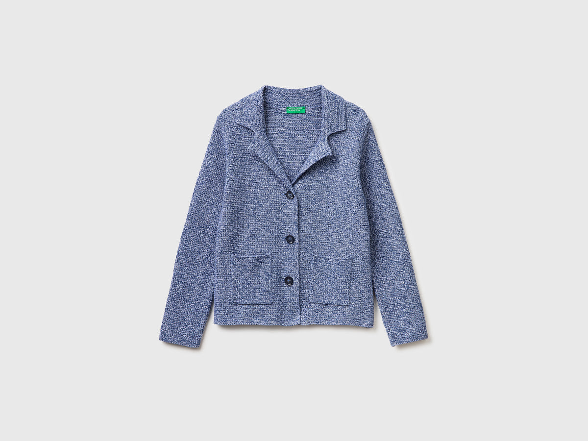 Blazer in maglia 100% cotone