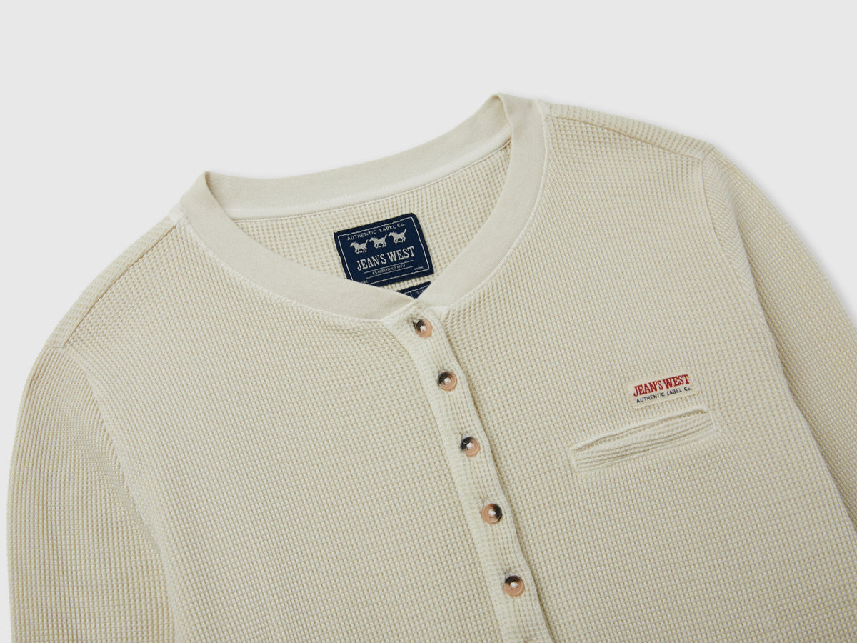 T-shirt serafino effetto vintage