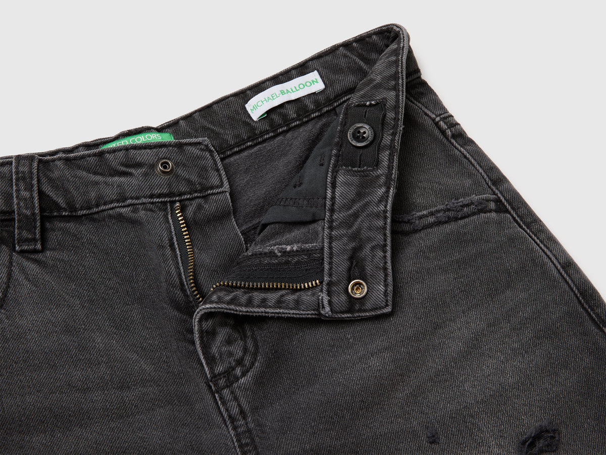 Jeans trattati balloon fit