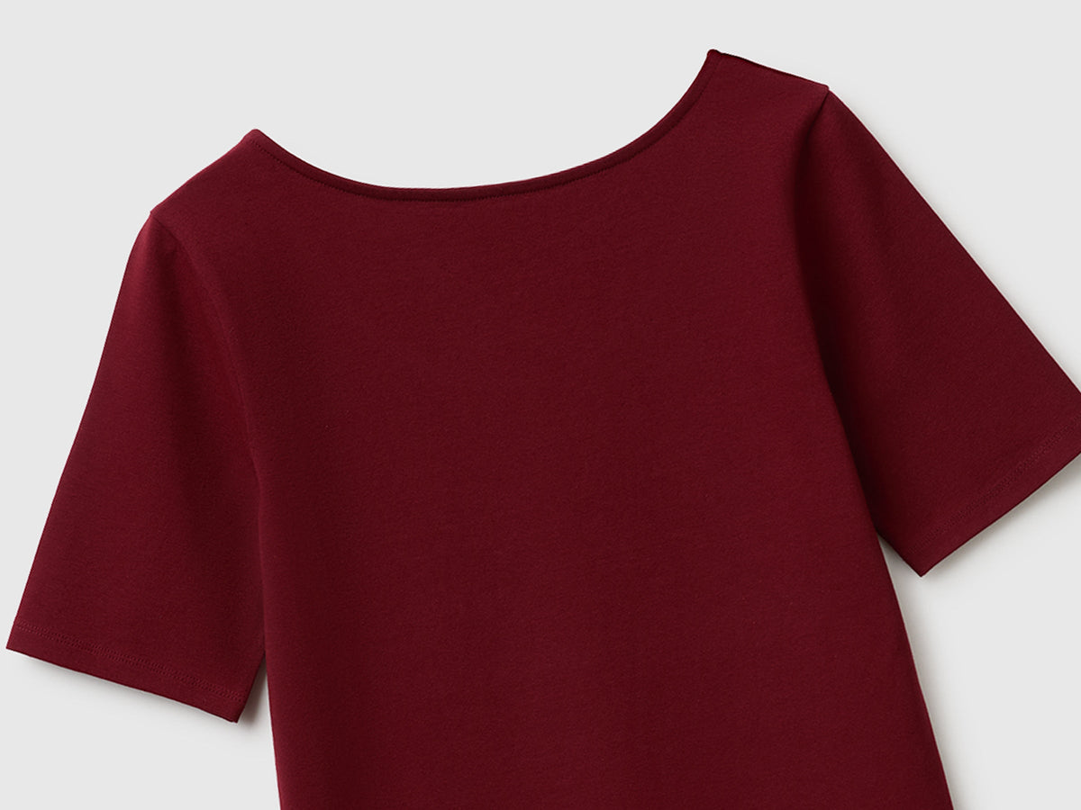 T-shirt slim fit reversibile