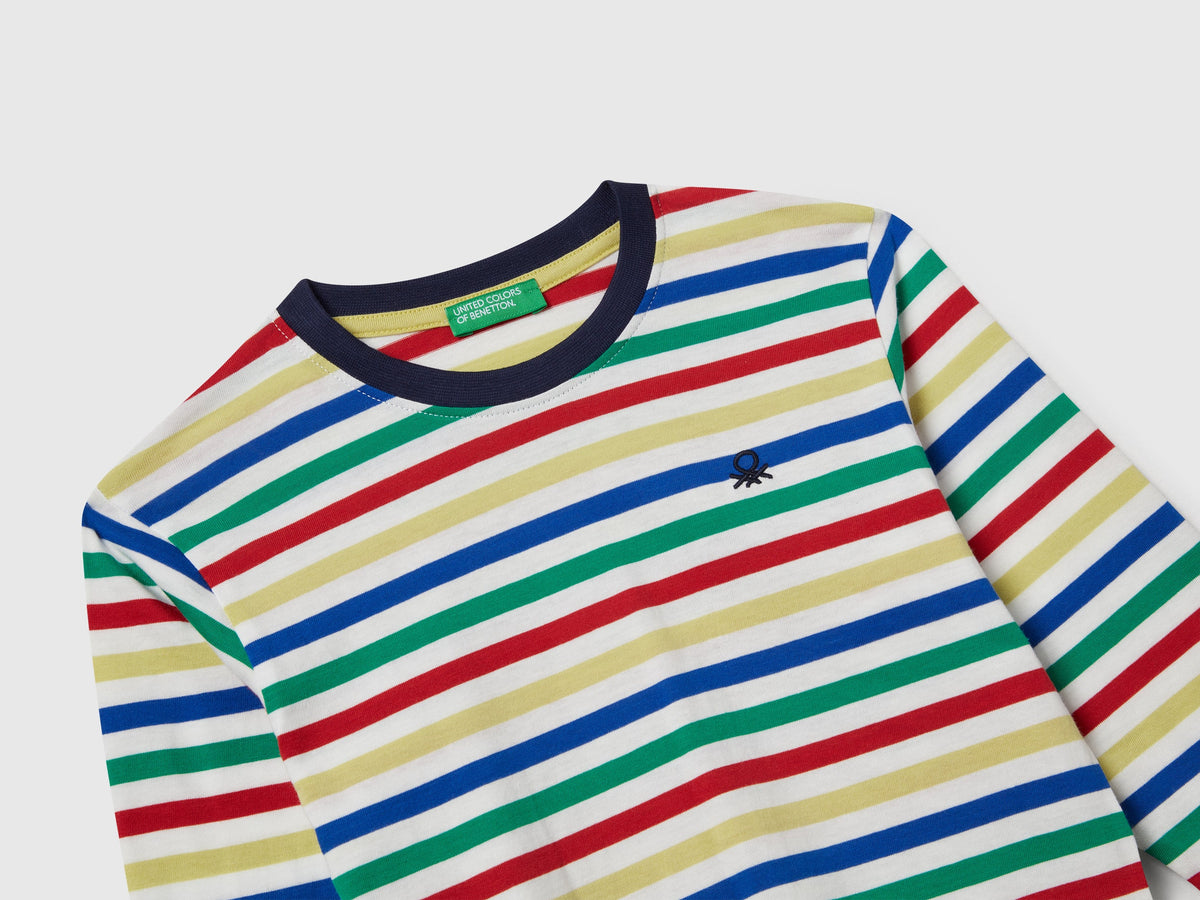 T-shirt manica lunga a righe