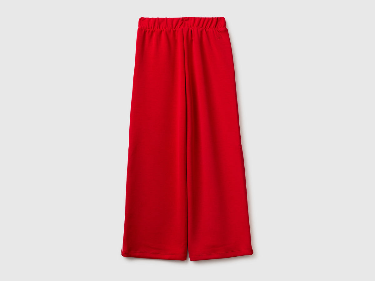 Pantaloni wide fit in neoprene