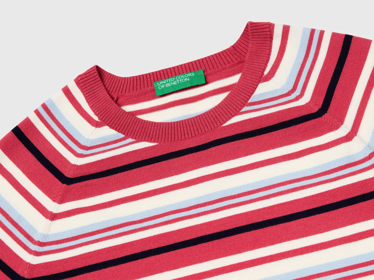 Maglia manica corta a righe