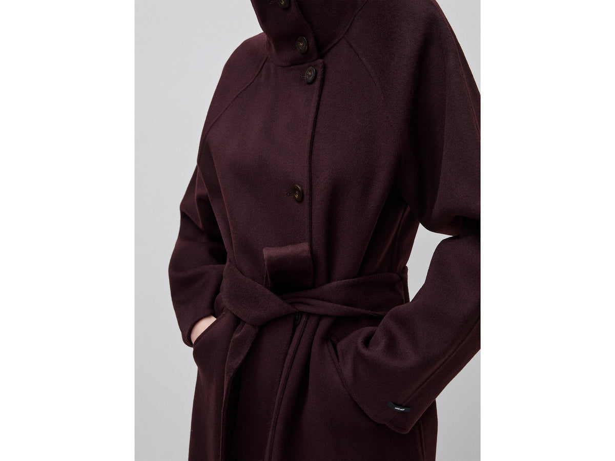 Cappotto lungo in lana e cashmere