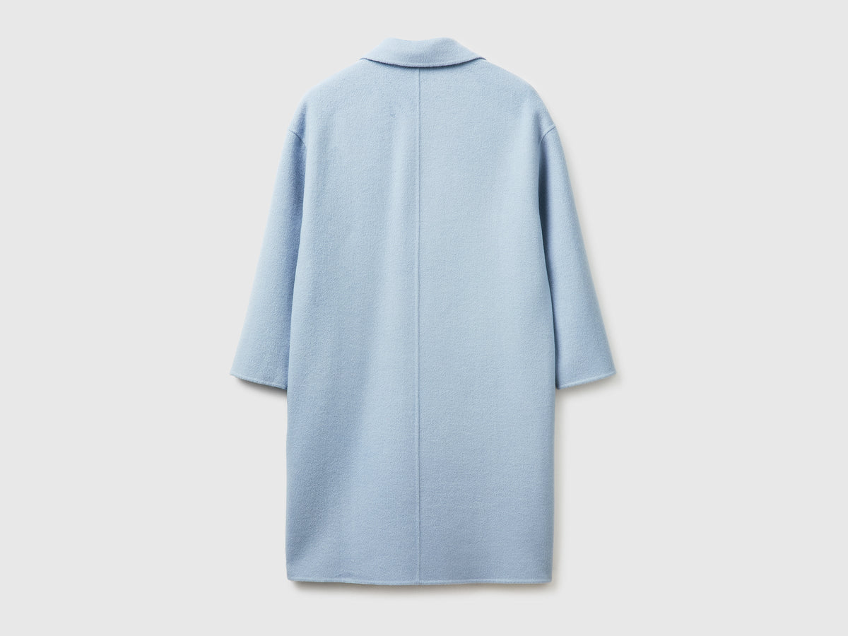 Cappotto lungo in misto lana