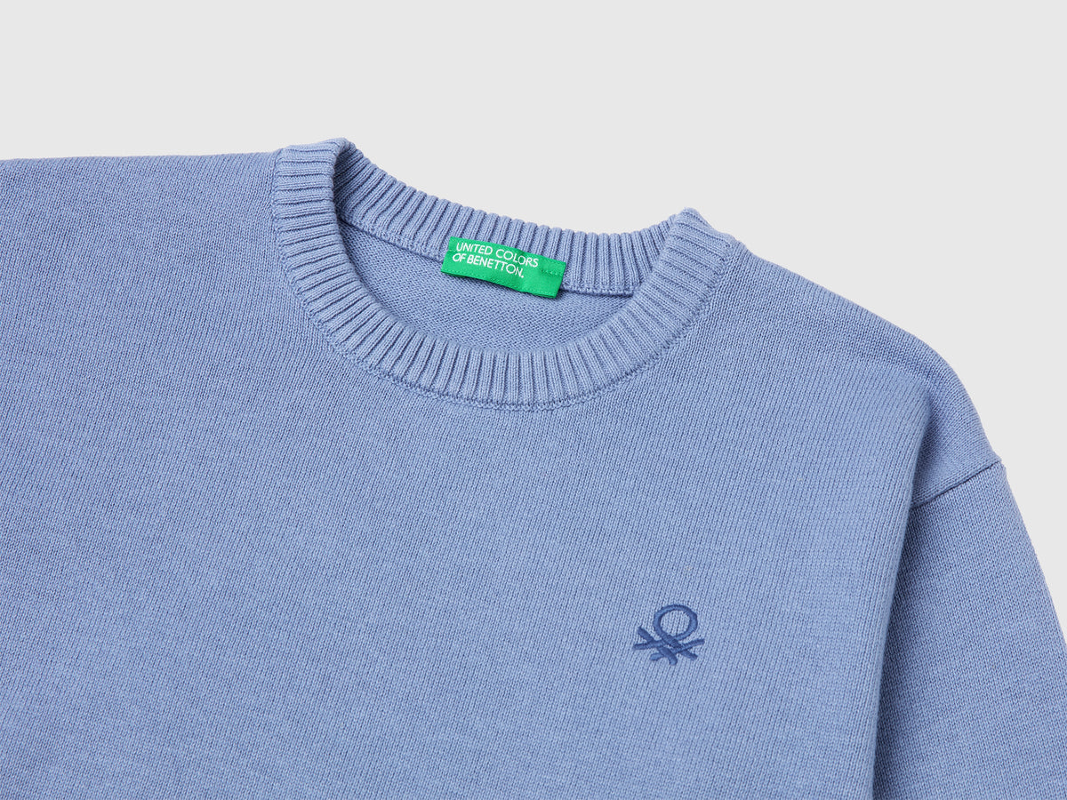 Maglia girocollo in cotone bio