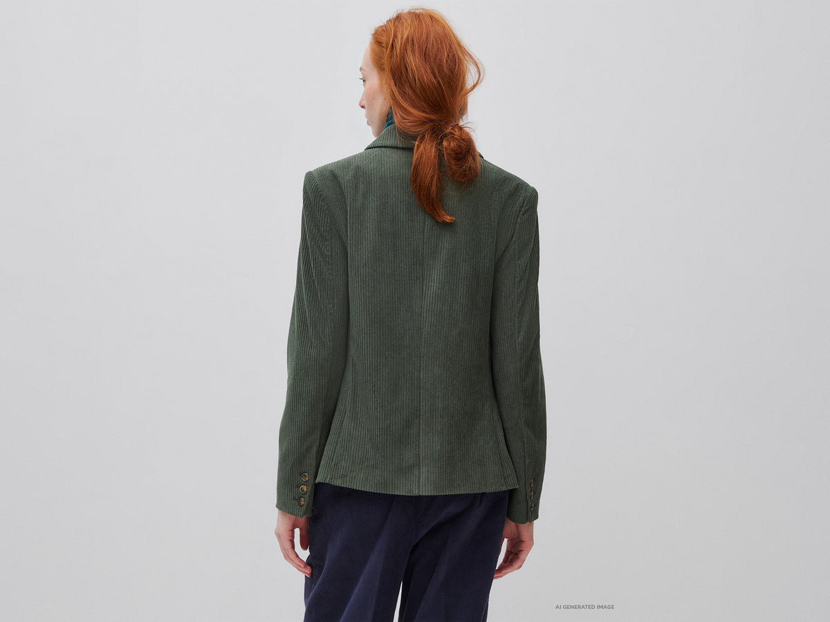 Blazer in velluto a costine