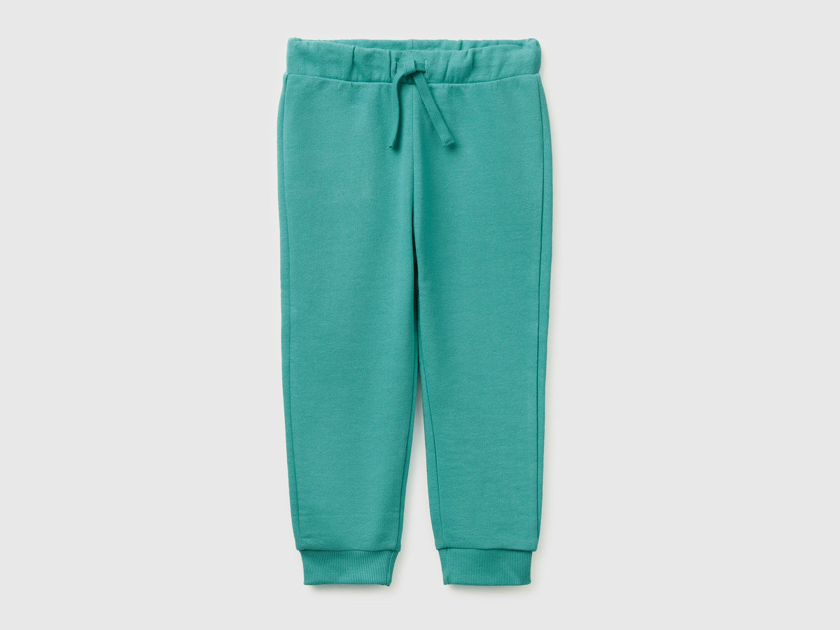 Pantaloni in cotone bio con logo